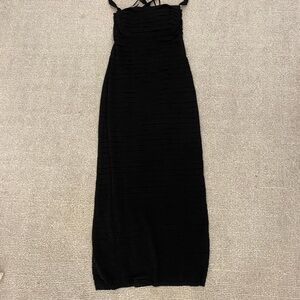 Calvin Klein Black Sleeveless Bodycon Maxi Dress